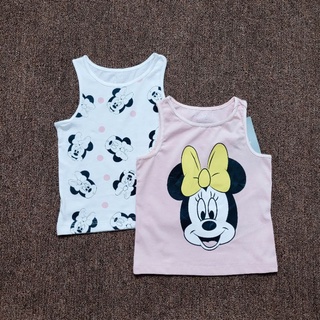 Set 2 áo ba lỗ bé gái cotton 2-6y