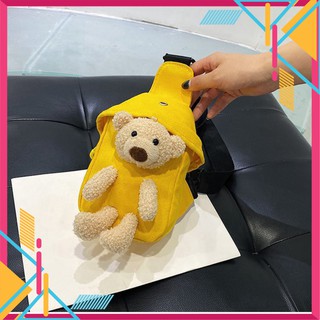 sản phẩm   Túi đeo chéo hình gấu 🐻🐻nhồi bông phong cách Hàn Quốc TÚI XINH CHO BÉ 012