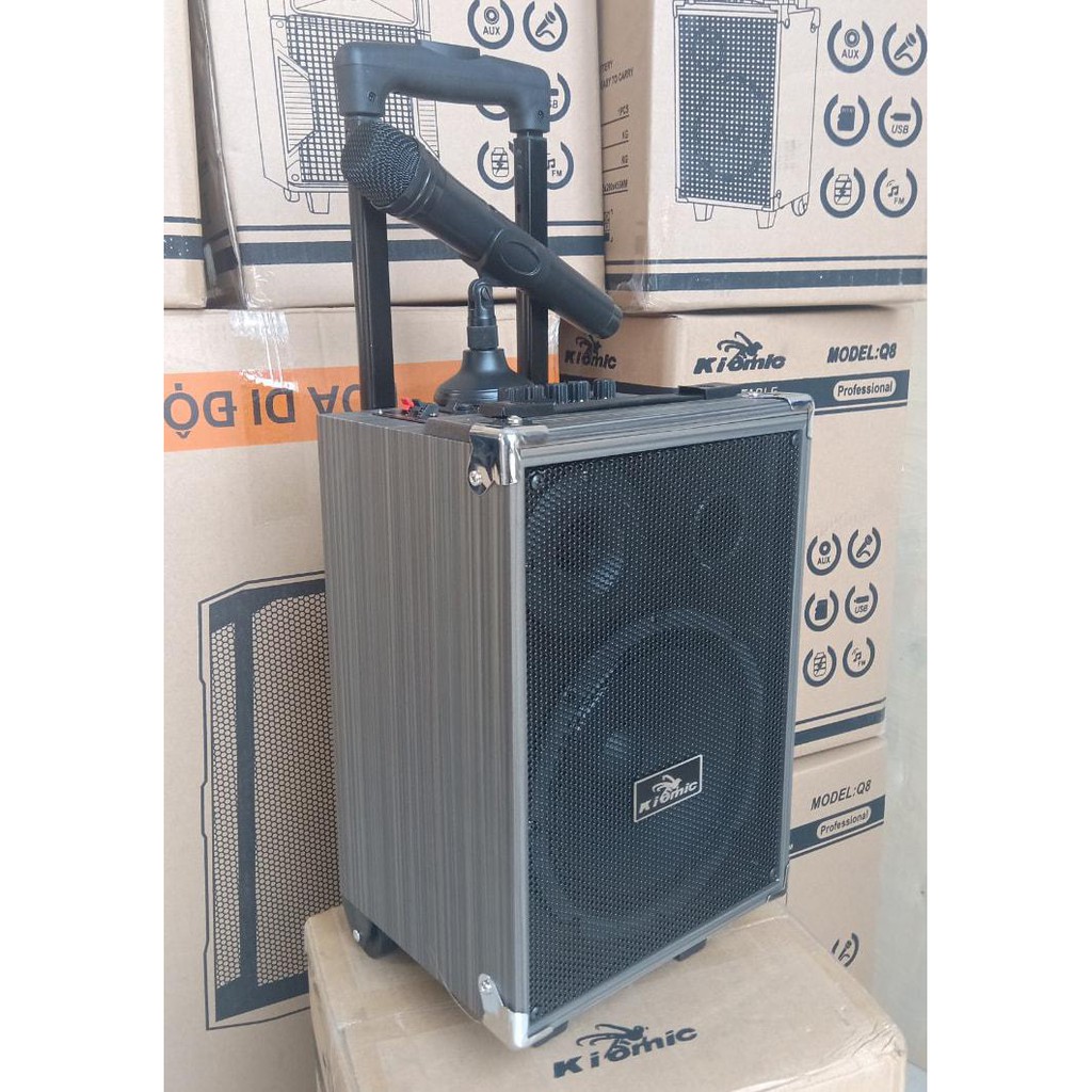 Loa kéo karaoke Kiomic Q8 chính hãng - Loa hát di động Q8