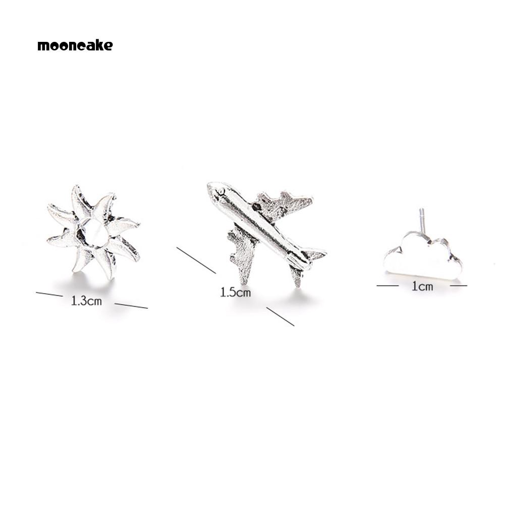 Set 3 hoa tai kiểu dáng thời trang phong cách cho nữ