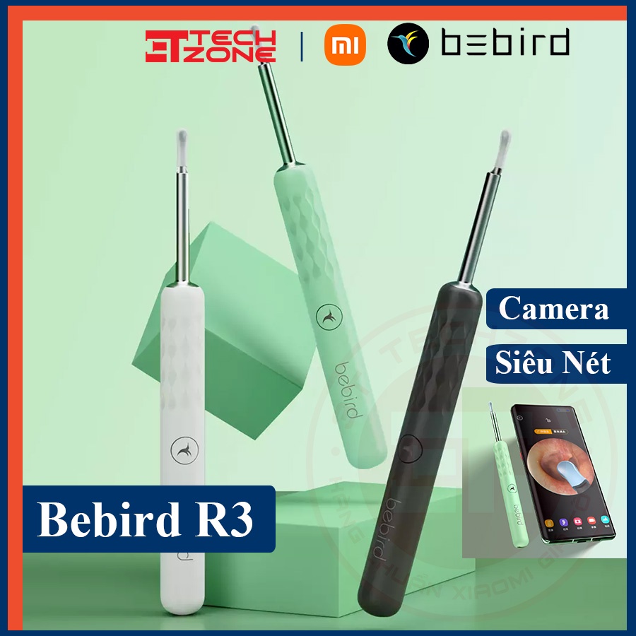 Lấy ráy tai thông minh Xiaomi Bebird R3 camera x10 siêu nét kết nối điện thoại nội soi tai dễ dàng