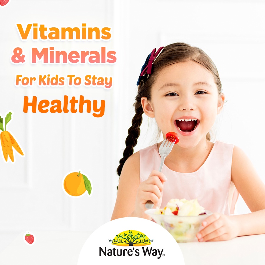 [Hàng chuẩn Úc] Kẹo dẻo bổ sung dầu cá cho bé Nature's way kids smart vita gummies omega-3 DHA fish oil của Úc