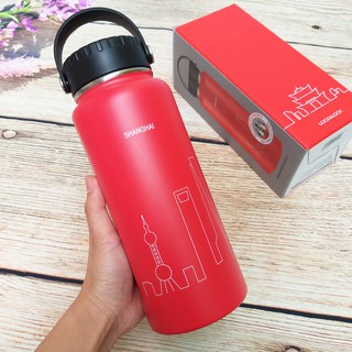 Bình giữ nhiệt Lock&Lock bằng thép không gỉ Riga Tumbler (Shanghai) 897ml - màu Red - LHC4160RED