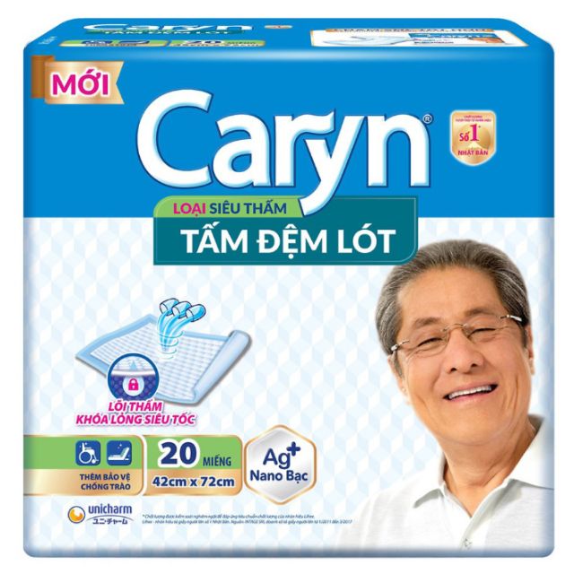 Caryn tấm đệm lót siêu thấm gói 20 miếng