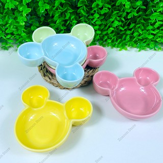Bát sứ ăn dặm mini cho bé hình Mickey 60ml