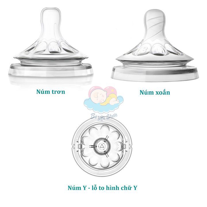 Free Ship  Bình sữa Avent 125 260ml được chọn núm, cam kết hàng chính hãng, bán giá gốc xin review 5 sao