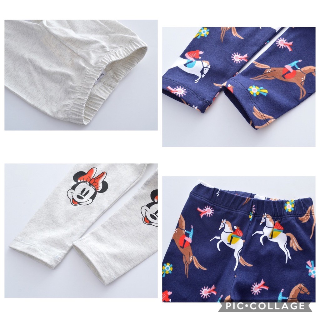 Quần Legging cotton hình Mickey.. cho bé gái - Hãng Funny Game / Aota Betty