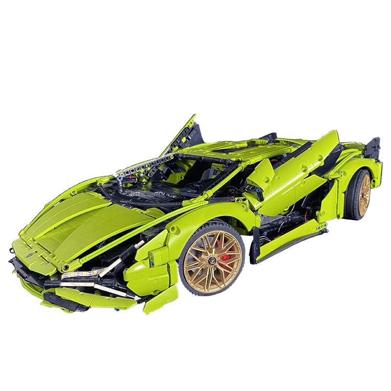 Đồ Chơi Lắp Ráp Mô Hình Điều Khiển Từ Xa RC Siêu Xe Lamborghini Sian Model SY8600 Với 1000+ Mảnh Ghép