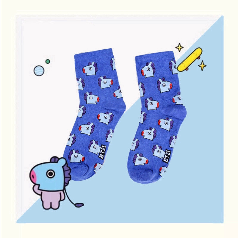 Đôi tất chân cotton in tên thành viên J-HOPE nhóm BTS