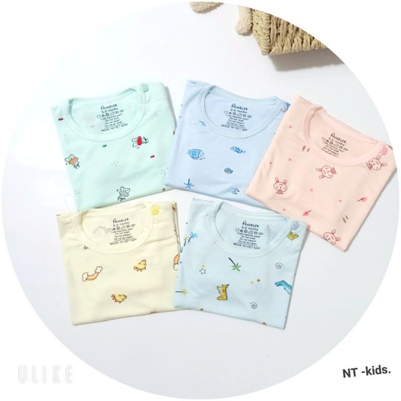 Áo thu đông dài tay cho bé 6-12kg chất thun lạnh siêu mềm mát
