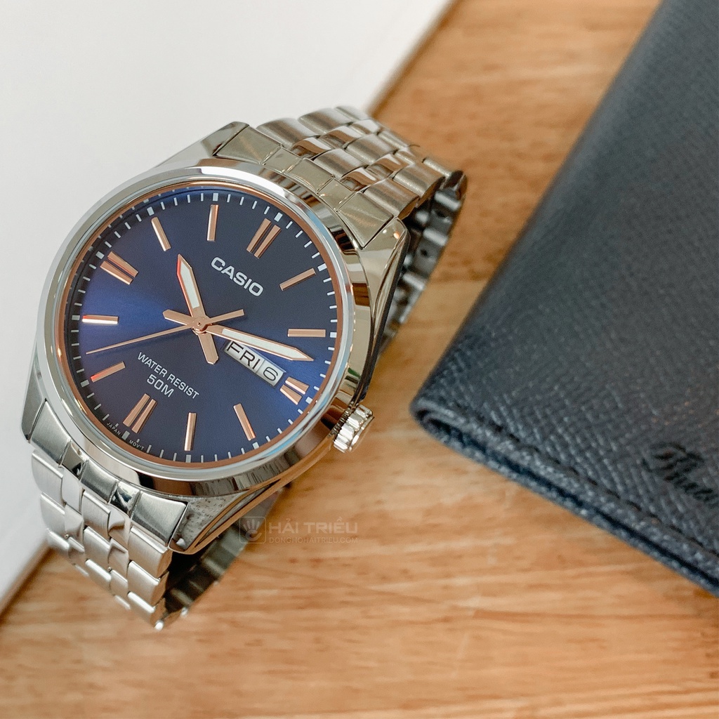 Đồng hồ Casio nam MTP-1335D-1AVDF dây kim loại chính hãng