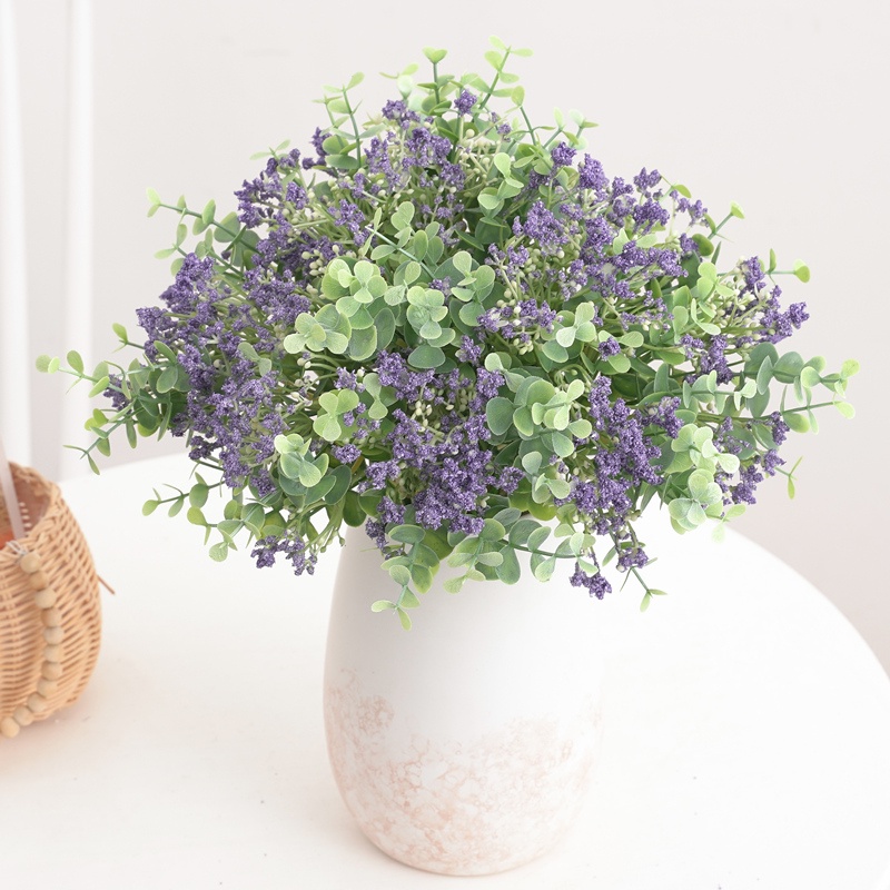 12pcs/1 Bó Gypsophila hoa giả trang trí Hoa Bạch Đàn Giả 12 Bông bạch đàn Trang Trí Tiệc Cưới trang trí đám cưới