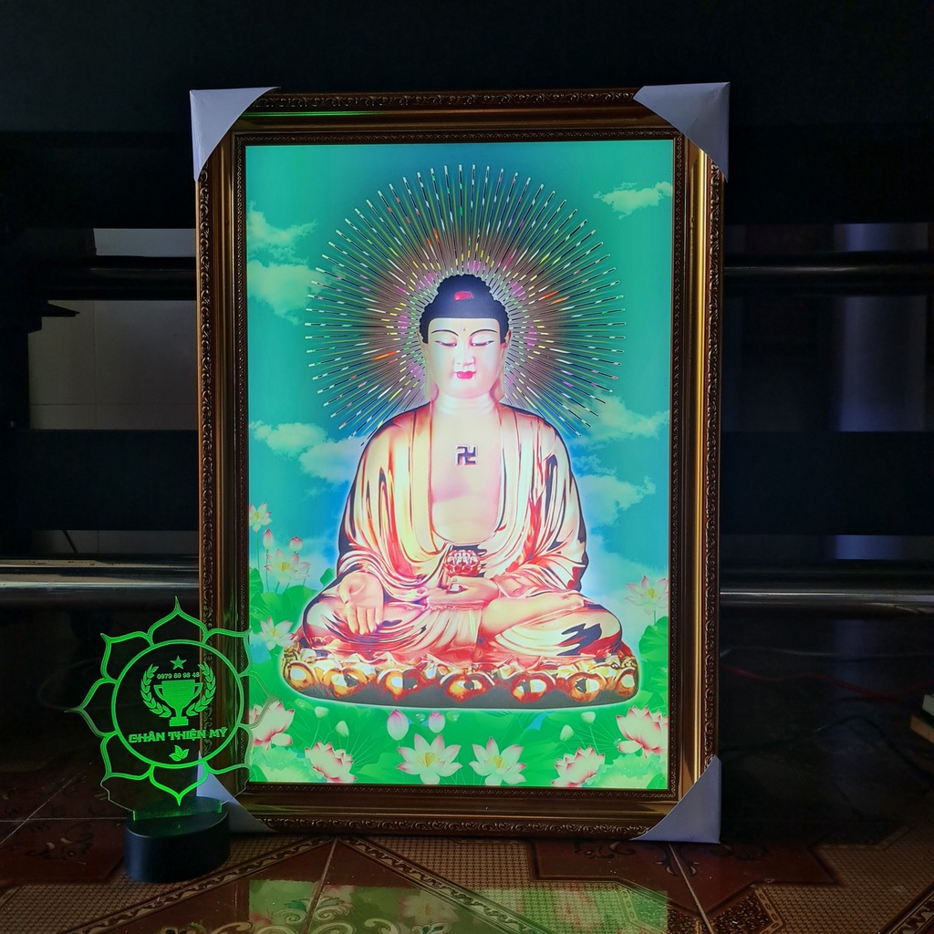 Tranh điện Phật A Di Đà_ADDT5
