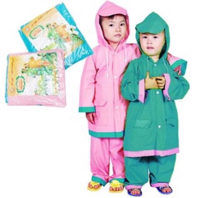 Bộ quần áo mưa trẻ em từ 5 đến 10 tuổi