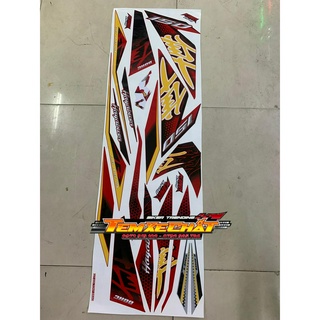 Bộ Tem rời Winner V1 Hayabusa đỏ đen bản 3 lớp bóng cao cấp