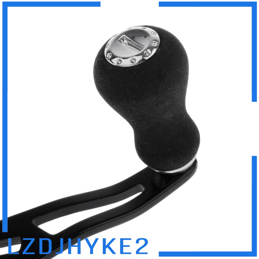 Tay cầm máy câu cá thay thế DIY bằng hợp kim nhôm màu đen