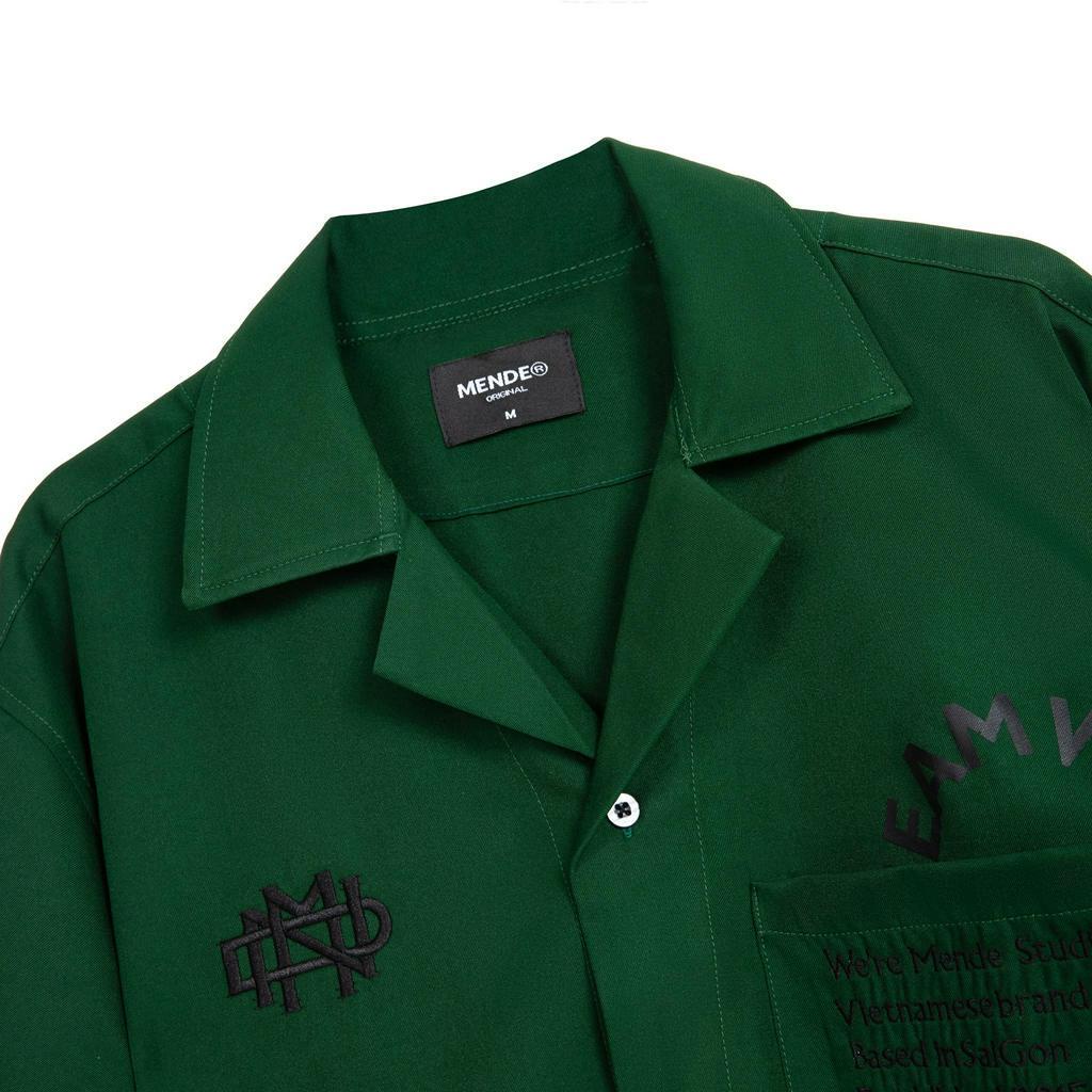 Mende Studio shirt - Áo sơ mi nam Mende màu xanh lá