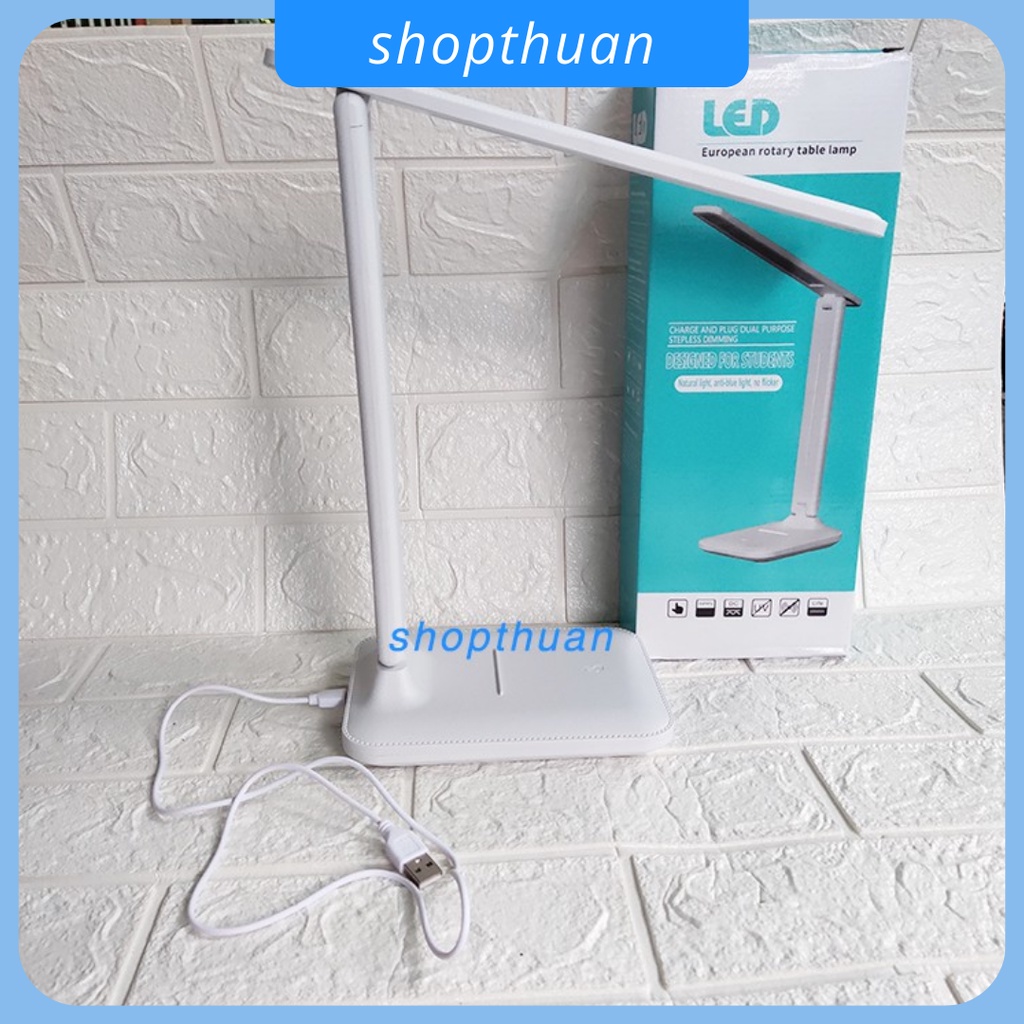 Đèn để bàn học đèn LED gấp gọn, có thể đổi màu ánh sáng đèn