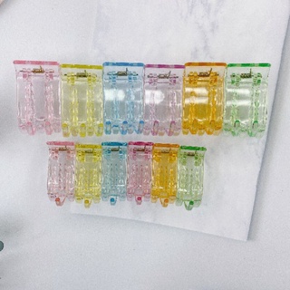 Vỉ 12 Kẹp tóc càng cua kiểu màu