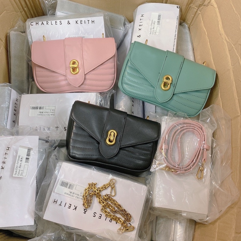 Túi xách nữ chữ C dáng yên ngựa mới nhất đựng vừa điện thoại