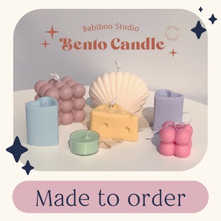 ( MÙI HƯƠNG MỚI - Theo yêu cầu) Nến thơm Hàn Quốc Babiboo Studio - Bento Candle - không khói, an toàn