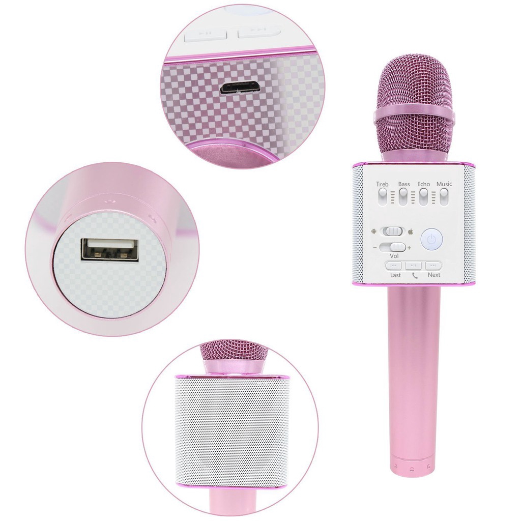 Q9 Portable Handheld Bluetooth Karaoke KTV Microphone