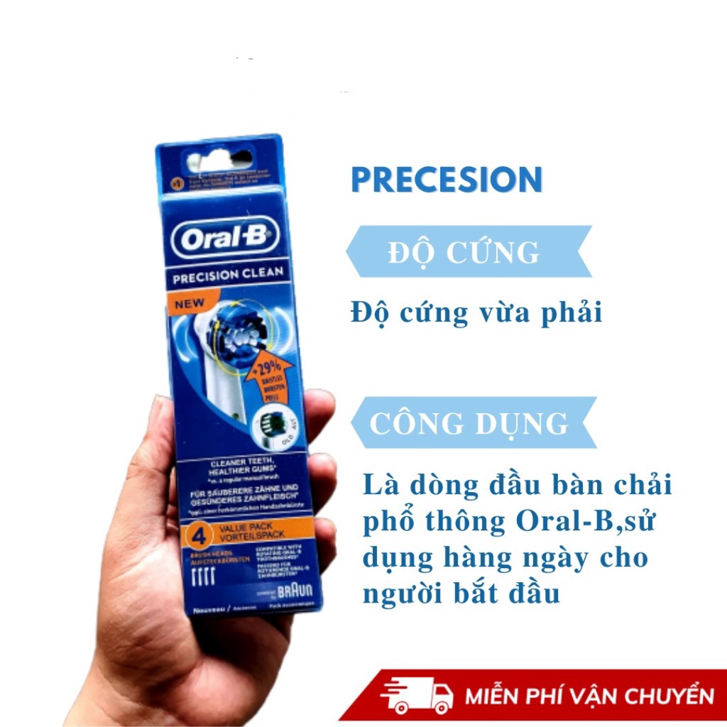 Đầu Bàn Chải Điện Oral-B Braun - Đủ loại đầu thay thế OralB