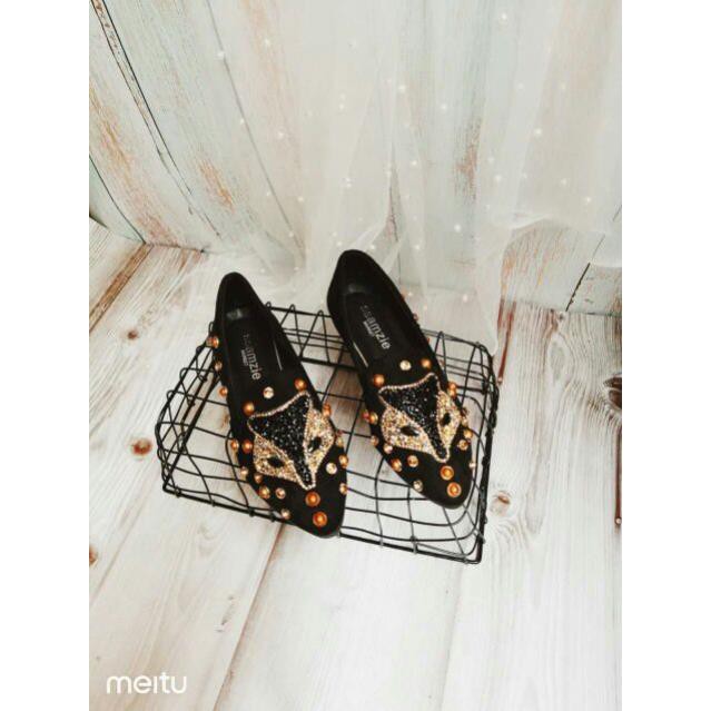 [HÀNG LOẠI 1] Giày Bệt Đính Đá Hình Cáo Xinh Xinh [ẢNH THẬT] | BigBuy360 - bigbuy360.vn