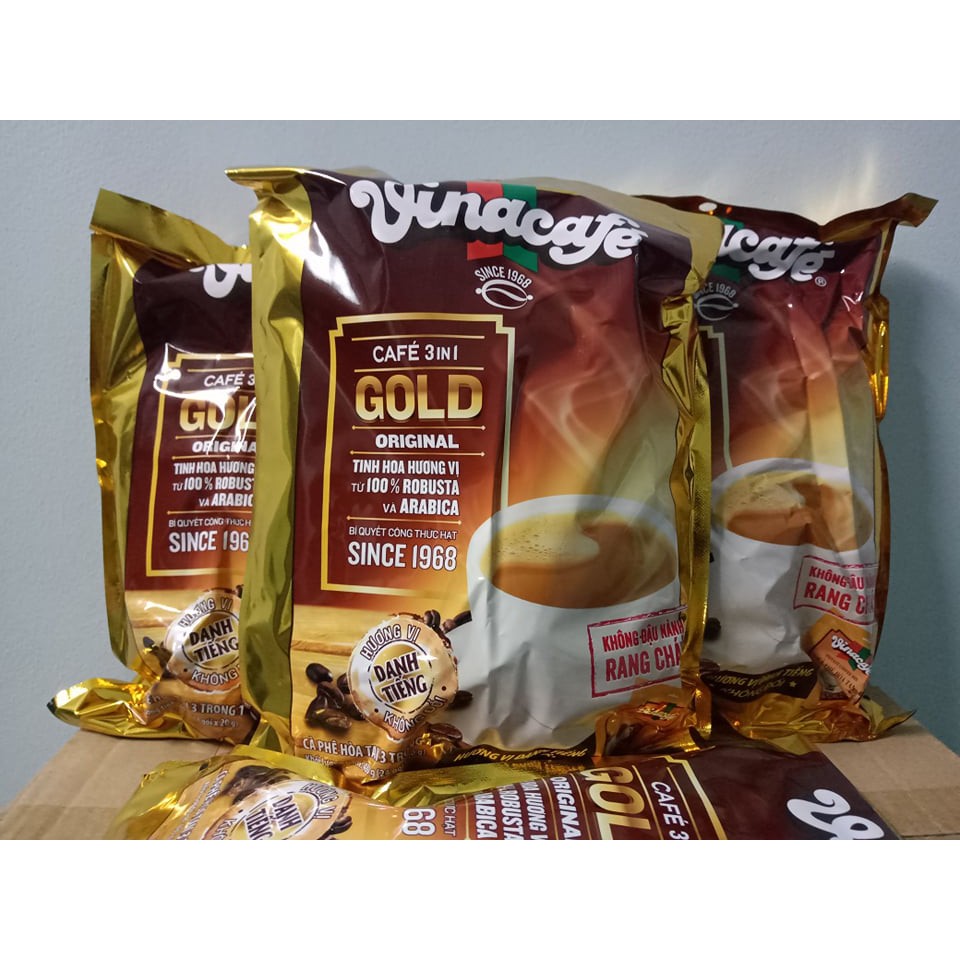Cà Phê Hòa Tan Vinacafe 3in1 Gold Ogirinal bịch 24 gói | BigBuy360 - bigbuy360.vn