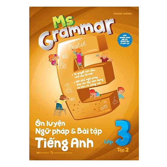 Sách Megabook - Combo Ms Grammar - Ôn Luyện Ngữ Pháp Và Bài Tập Tiếng Anh Lớp 3: Tập 1 Và 2 (Bộ 2 Tập)