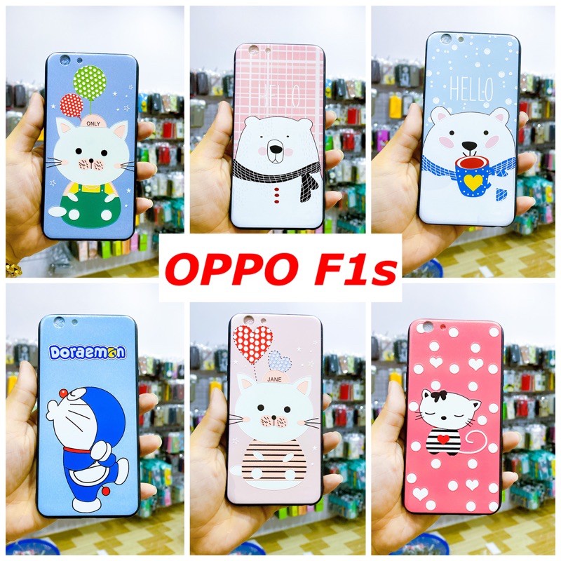 Ốp lưng Oppo f1s giá rẻ hình gấu hoạt hình dễ thương