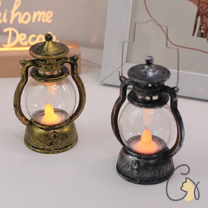 Đèn Dầu Điện Tử LED Trang Trí Phong Cách Cổ Điển Halloween Chihome Decor
