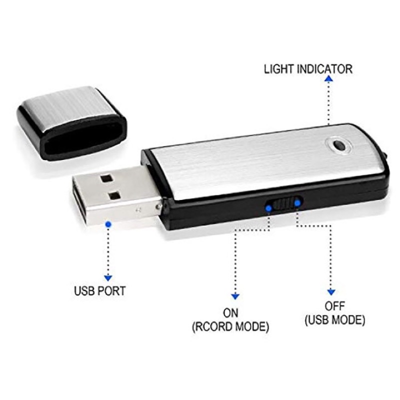 Usb Ghi Âm 8GB Đa Năng Tiện Lợi Cho Công Việc