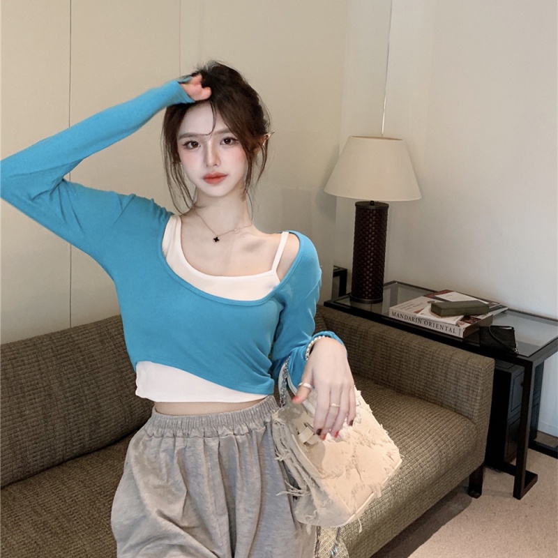 Áo Thun Dài Tay Thiết Kế Mỏng Quyến Rũ Thời Trang