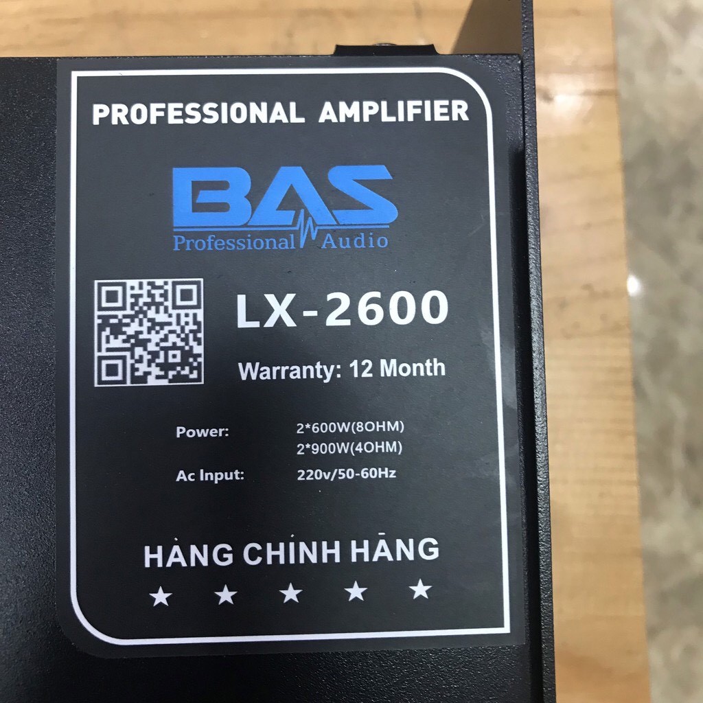 Công suất BAS LX 2600 - Đẩy 2 kênh - Cục đẩy công suất 2 kênh