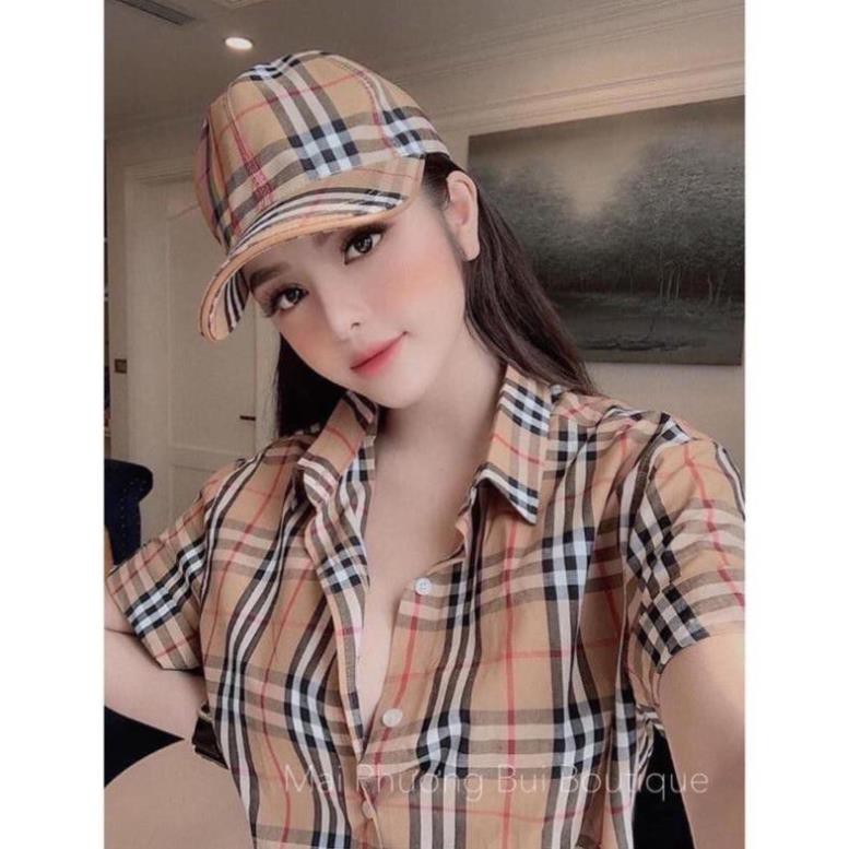 [Rẻ Vô Địch] Áo Sơ Mi Nữ kẻ BBr Cộc Tay Chất Đẹp [ Có video + ảnh thật ]