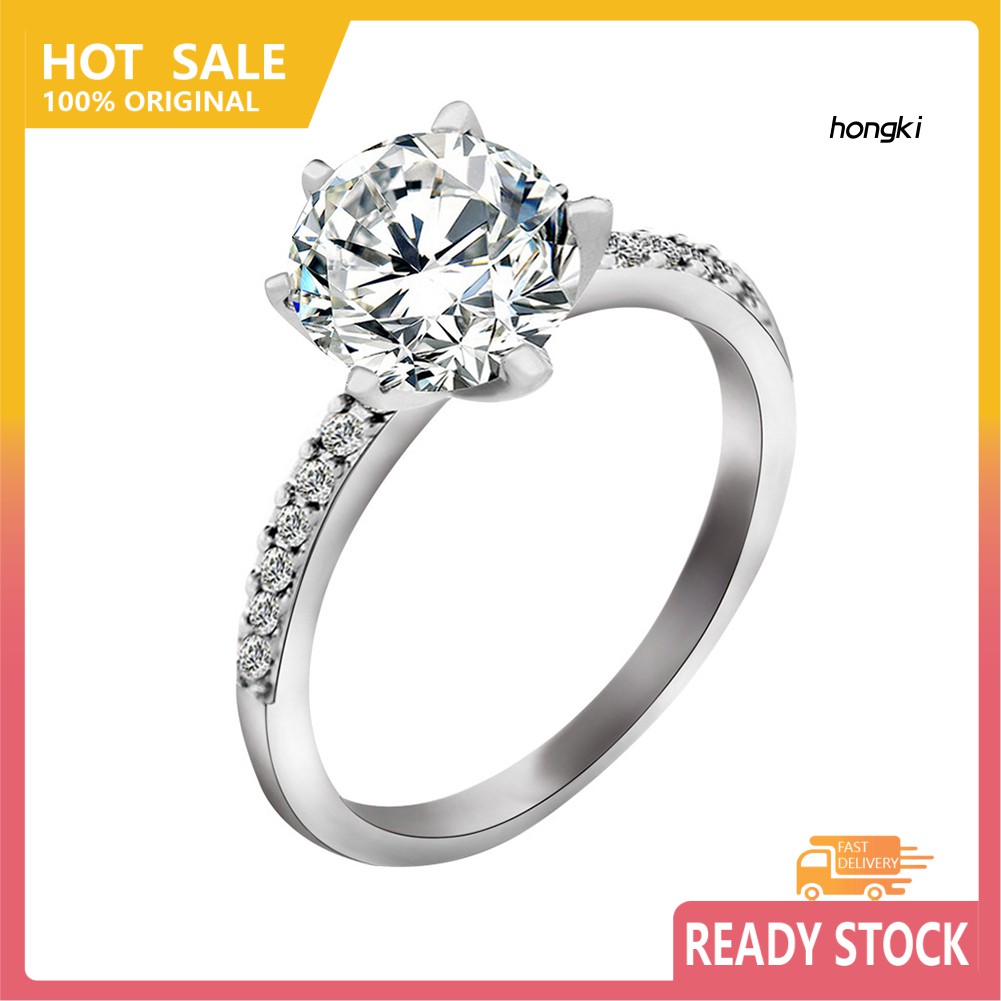 Nhẫn Đính Đá Zircon Thời Trang Cho Nữ