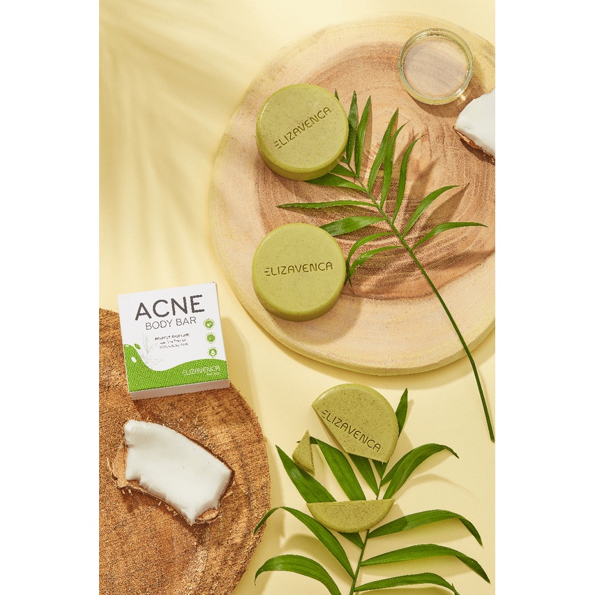 Combo Xịt Mụn Lưng 150gr + Xà Phòng ELIZAVENCA - Tinh Chất Trà Tràm, Bùn Khoáng Nhật Bản