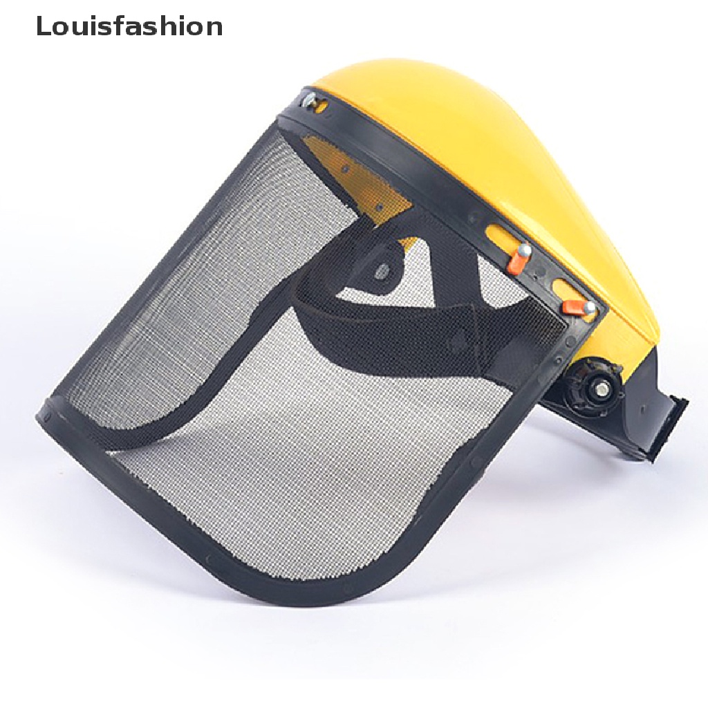 Mũ Bảo Hiểm Louisfashion Kèm Tấm Lưới Che Mặt Bảo Vệ Toàn Diện Cắt Cỏ Sân Vườn