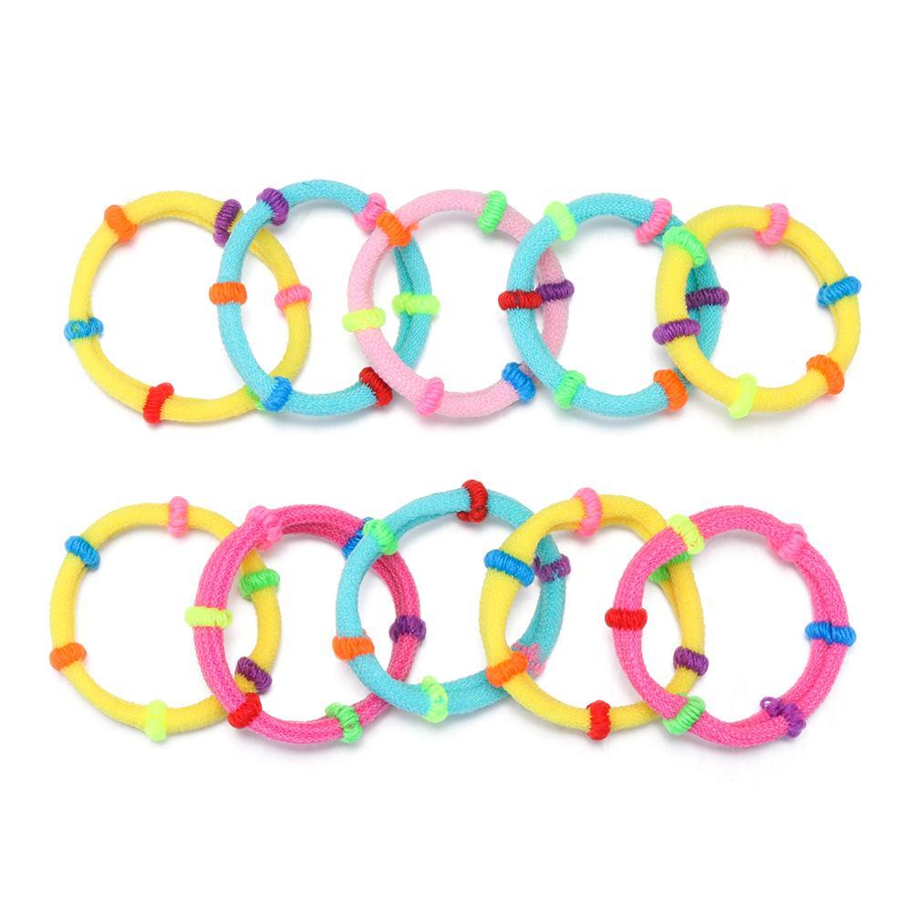 ROSE Set 220 Kẹp Tóc Co Giãn Nhiều Màu Sắc Cho Bé Gái