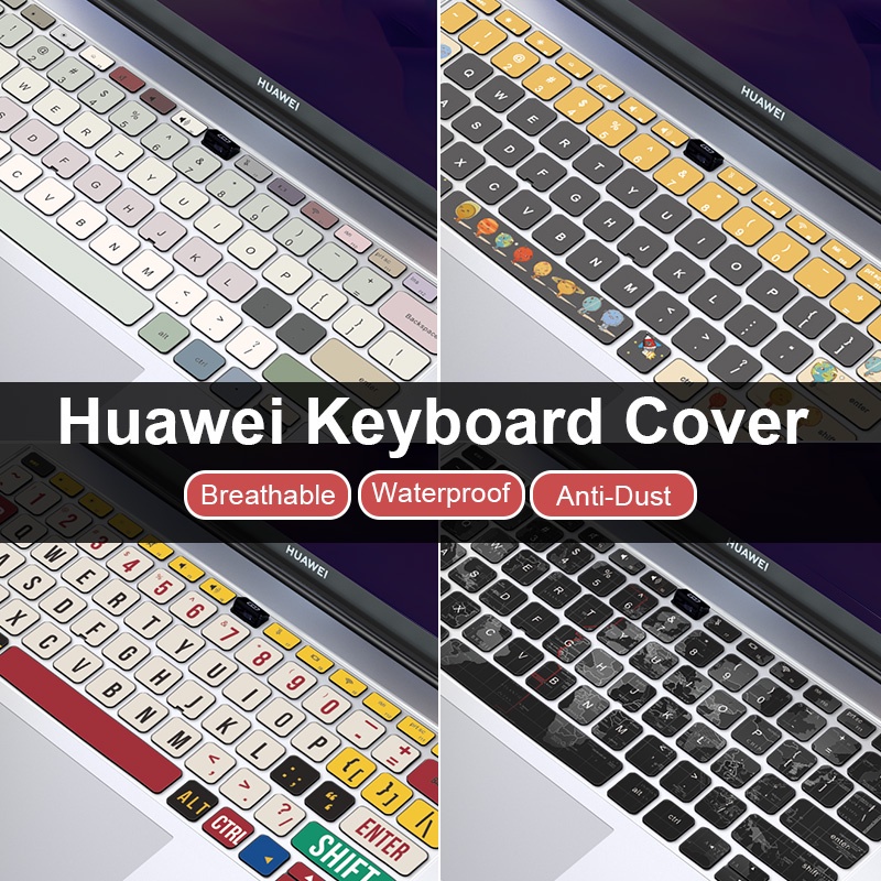 Ốp Bảo Vệ Bàn Phím Bằng Silicon Chống Thấm Nước Cho Huawei Matebook 16S 14/D14 2022/D15 SE 14 Matebook D16 16inch