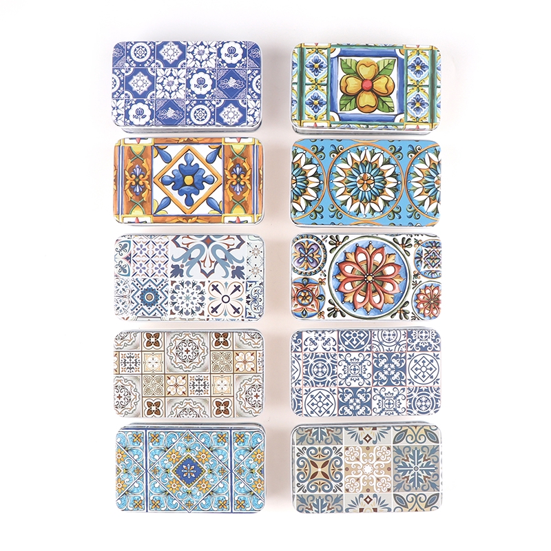 Hộp Thiếc Đựng Trang Sức Hình Chữ Nhật 11.5 * 6.5 * 4Cm