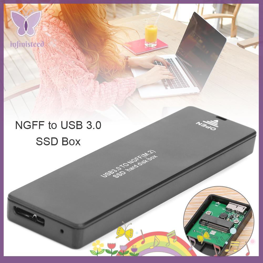 Hộp Đựng Ổ Cứng Ngff Sang Usb3.0 M2 2242 2260 2280 Sata M2 Ssd Hdd Ốp