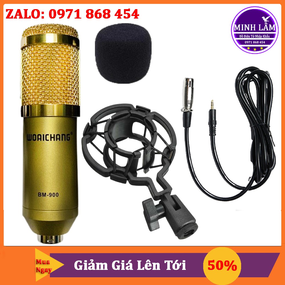 Mic Thu Âm Bm900 Waichang Hàng Đẹp Chuẩn Loại 1 Chính Hãng - Chuyên Dụng Cho Thu Âm