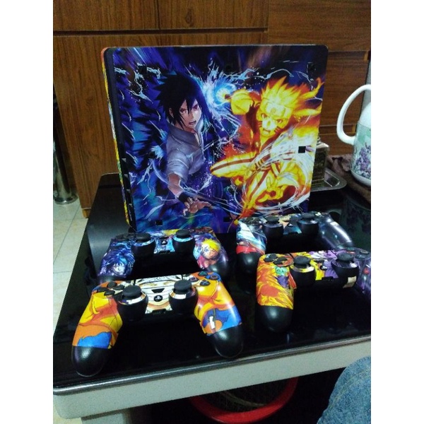 Miếng dán trang trí skin ps4 chủ đề Naruto