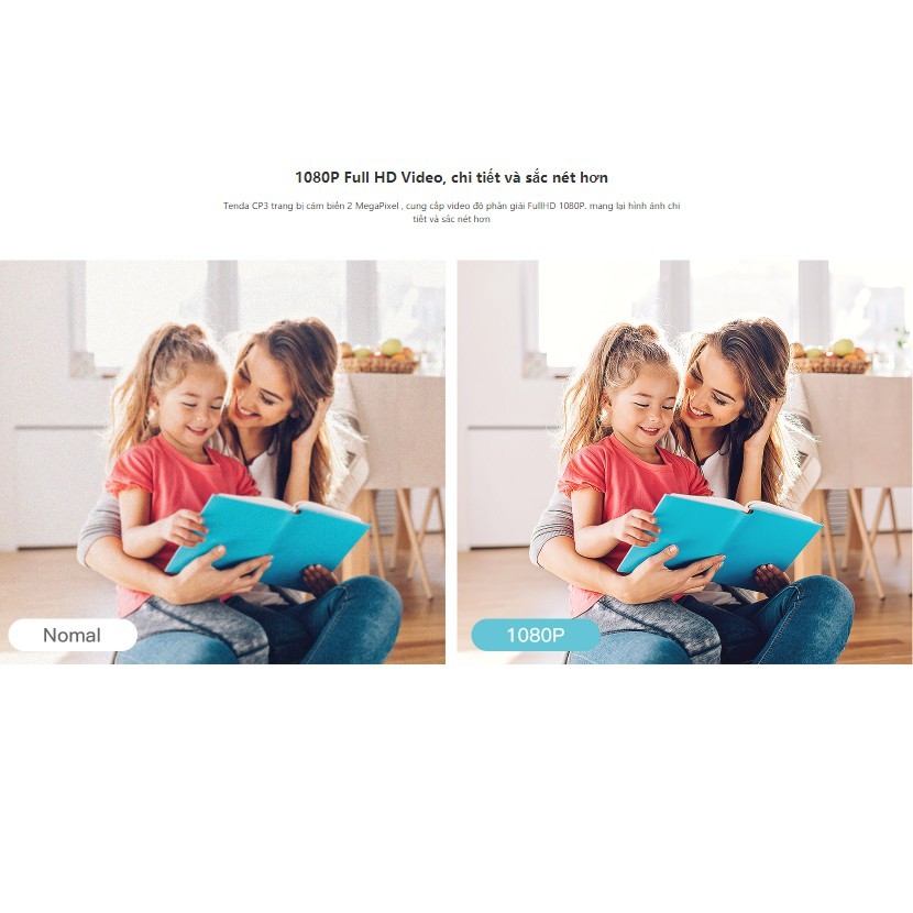 Camera IP Wifi Tenda CP3 Full HD 1080P 360° -  Đàm Thoại 2 Chiều - Hỗ Trợ Tiếng Việt - Báo Động -Phân Phối Chính Thức | BigBuy360 - bigbuy360.vn