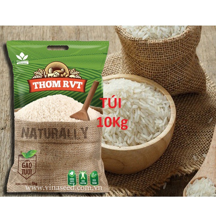 {Tốt cho người tiểu đường} Túi 10kg gạo thơm VRT cung cấp bởi LÚA GẠO MẠNH PHÚC {chính hãng} [Ship toàn quốc]