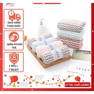 Khăn mặt Hàn Quốc 30 x 50cm siêu mềm thấm hút nước tốt