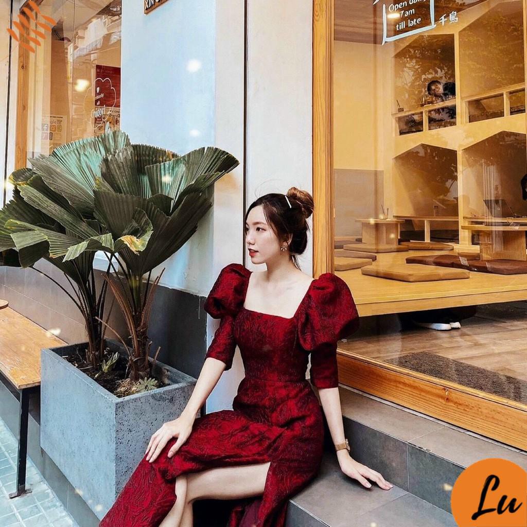 [Mẫu yêu thích] Váy Nữ Đẹp 💖FREESHIP💖 Đầm Dự Tiệc họa tiết gấm hoa Sang Trọng, Thanh Lịch [Mẫu Mới 2021]
