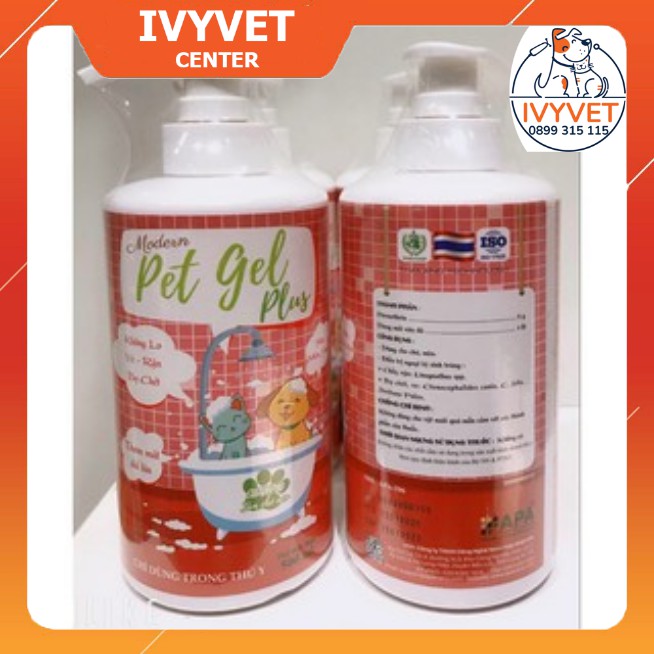 Sữa Tắm chó mèo Pet Gel Plus giảm ve rận, khử mùi